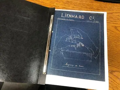 2810-385 Lienhard & Co. La Chaux-De-Fonds (Switzerland) Guilloche Engine Turning & Brocading “The Holy Grail” Book 84 Pages + Handwritten Notes COPY
