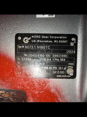 RAGGER WITH NORD GEAR SK9072.1-N180TC (UNIT OFF 20' PULPER)