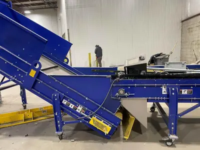 Two Enduraveyor 42” wide long Incline Conveyor