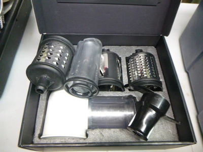Slicer/Shredder Attachment and Coffee Maker