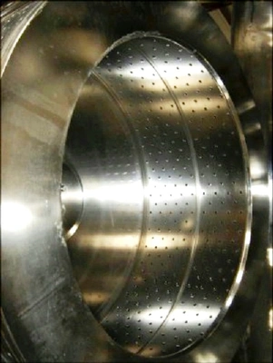 Krauss-Maffei HZ 1000 Ph CIP peeler centrifuge, 316L SS.
