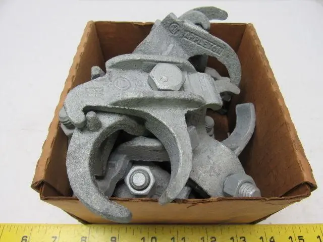 Appleton PC125ET 1-1/2" Malleable Iron Edge Clamp to Conduit Clamp Lot of 8