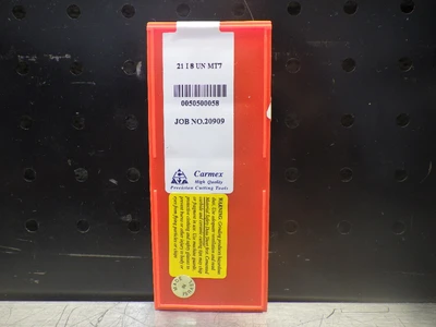 CARMEX Carbide Inserts QTY10 21 I8 UN MT7 (LOC997B)