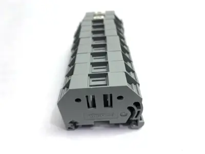 USED WAGO SCREWLESS END STOP TERMINAL BLOCK LOT OF 10