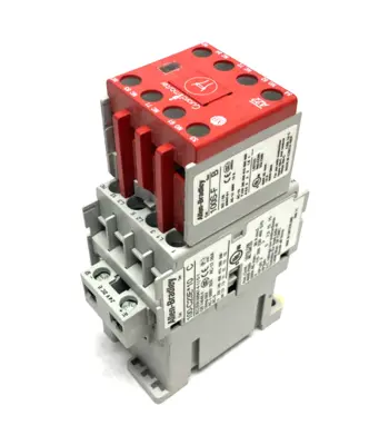 USED ALLEN BRADLEY SER. C GUARDMASTER SAFETY CONTACTOR 3NO, 3NO 2NC