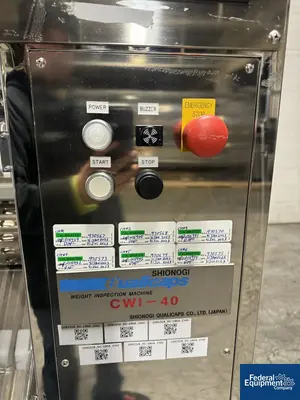 USED Shionogi Qualicaps Shionogi Qualicaps Capsule Checkweigher, Model CWI-40