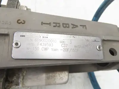 ITT Fabri-Valve C37 316 3" Stainless Knife Gate Valve Lug Style Metal Seat