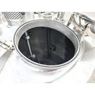 Used 2000L (528 gal) Stainless Sanitary Jacketed Insulated Mix Tank w/ Agitator