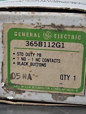 GE 365B112G1 Double Push Button Switch. Loc4E27
