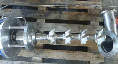 PRG (Prazisions-Ruhrer GmbH) IN-R132M-8DD Mixer Post (Cowles Type) Europe | Perry Equipment (9)