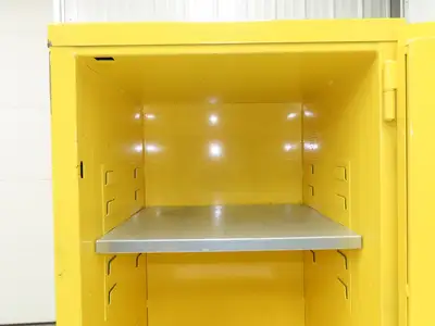 Pro Safe CAB-F12G-M1D Flammable Safety Cabinet 12 Gal Yellow Manual Close