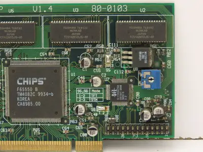 Densitron PCIX-55ORP Video Card 2MB Video Memory 32 Bit PC Card
