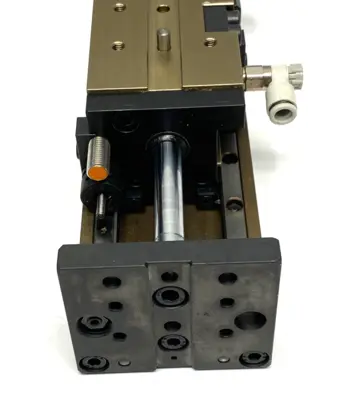 USED SCHUNK COMPACT LINEAR SLIDE PISTON ROD CYLINDER BACKLASH-FREE