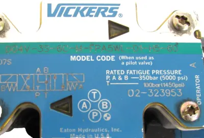 NEW VICKERS 02-323953 SOLENOID VALVE DG4V-3S-6C-M-FPA5WL-D1-H5-60 02323953