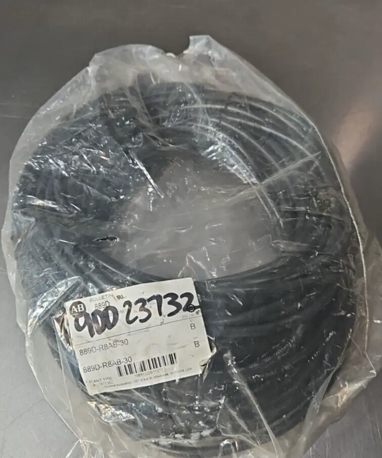 Allen Bradley 889D-R8AB-30 PVC Cable Black (BIN455)