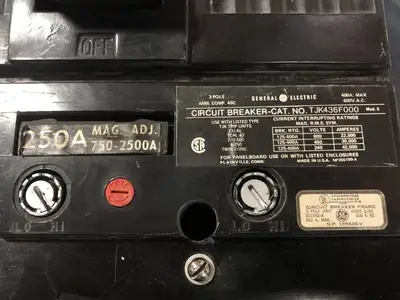Used GENERAL ELECTRIC TJK436F000 Switchgears British Columbia CA | Lenmark #241030