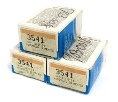 NEW LOT OF 3 POTTER BRUMFIELD KUP-11D15-24 3541 RELAYS KUP11D1524