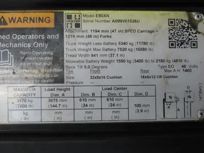 Danfoss OSPM100 LS Forklift Power Steering Unit Hydraulic Motor Off Hyster E80XN