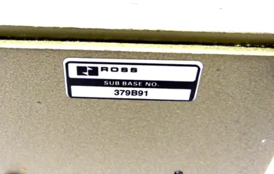 NEW ROSS 379B91 MANIFOLD BASE