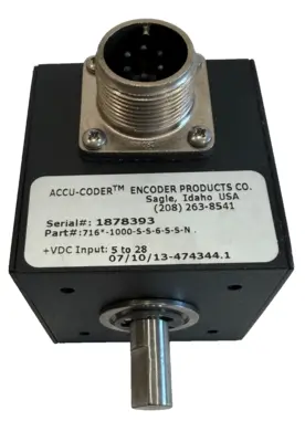NEW ACCU-CODER 716-1000-S-S-6-S-S-N SHAFT ENCODER 7161000SS6SSN