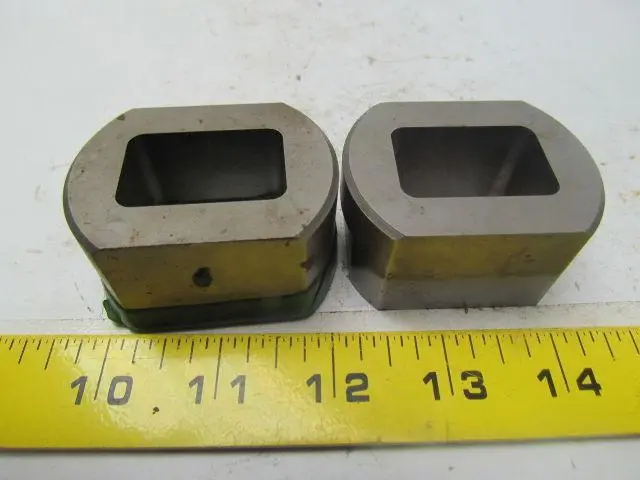 AIP SB8107 DET #298 Oblong Press Fit dies w/ Flats Lot of 2