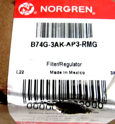 NEW NORGREN B74G-3AK-AP3-RMG FILTER REGULATOR B74G3AKAP3RMG