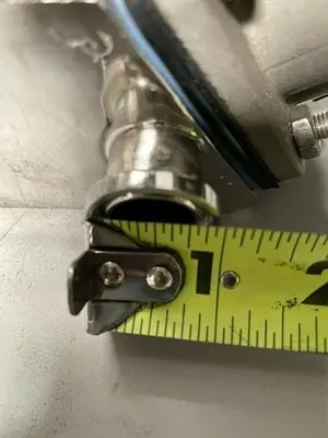 USED 3 ITT PURE-FLO SHEROTEC STAINLESS STEEL VALVES W/ POSITION MONITOR 3/4" SANITARY