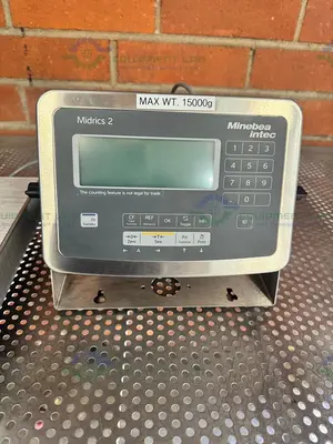 Used MINEBEA INTEC CAPS1U-20CC-LU STAINLESS STEEL SCALE 10X10 W/ MIS2UR-V2, 30 LBS Scales California US | Equipment Lab #1394837