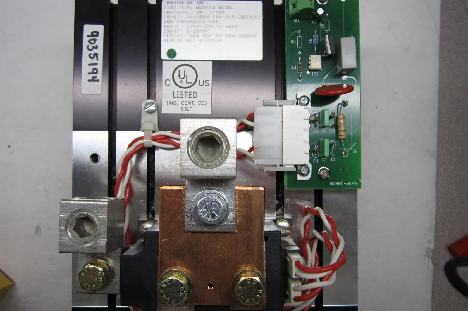 NEW CHROMALOX SOLID STATE CONTACTOR 7750-260110-001