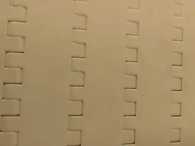 8" White Modular Conveyor Belting