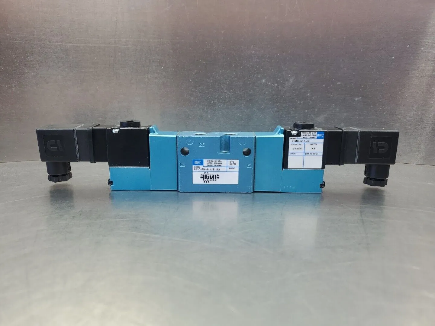 MAC VALVES 821C-PM-611JB-152 SOLENOID VALVE w/PME-611JB Module. 6C-12