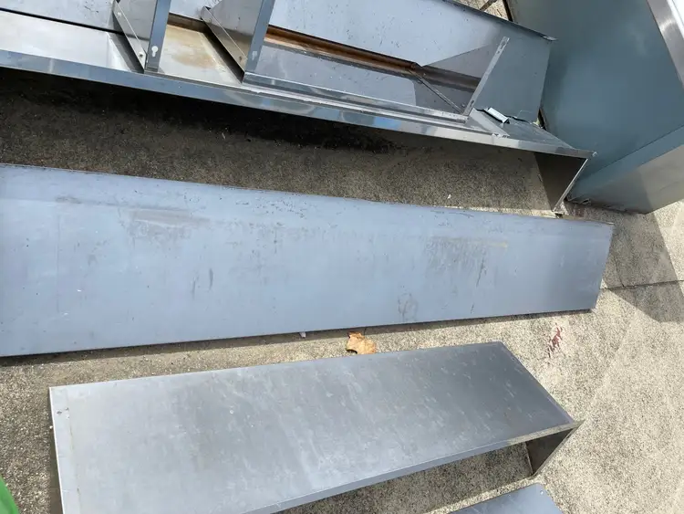 Used John Boos Used John Boos EWS8-1696 Wall Mounted Shelf, 96"W x 16"D, Stainless Steel - SS263 Restaurant Equipment (Miscellaneous) Illinois US | Falcon Restaurant Supply #1375918