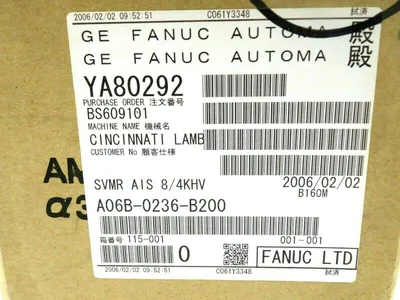 NEW GE FANUC A06B-0236-B200 SERVO MOTOR A06B0236B200