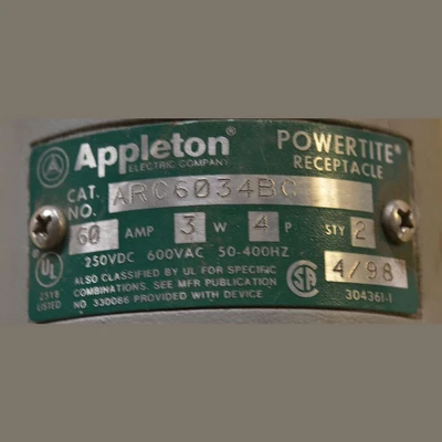 Appleton Powertite Plug