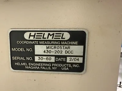 2004 HELMEL MICROSTAR 430-202 Coordinate Measuring Machines | ListingHippo (8)