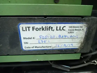 USED LIT FORKLIFT 52020BATW1