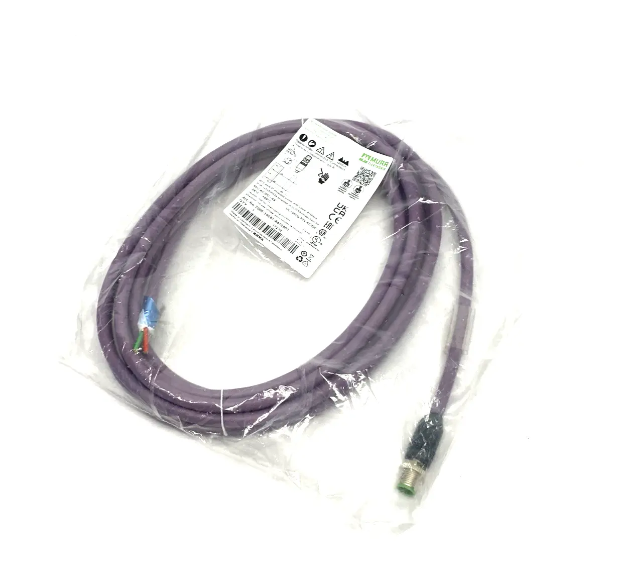New | in-Stock Murrelektronik Single Ended Cable M12 male 0° B-cod. Cable & Wire Michigan US | Maverick Industrial Sales #1398477