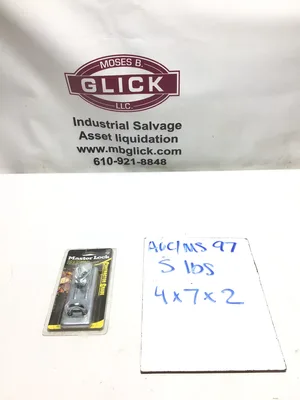 Master Lock 704DPF Zinc Plated Hardened Steel Locking Eye Hasp 4-1/2 inch
