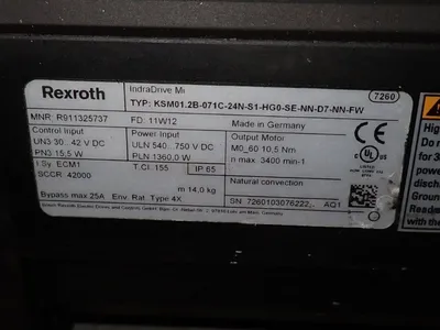 USED REXROTH KSM01.2B071C24NS1HG0SENND7NNFW