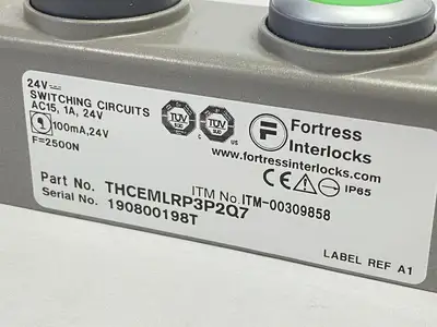 Used Fortress Interlocks T-Guard Safety Interlock Switch Assembly 24V Switch Parts Michigan US | Maverick Industrial Sales #1413531