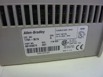 USED ALLEN BRADLEY 1794-IB16 SER A