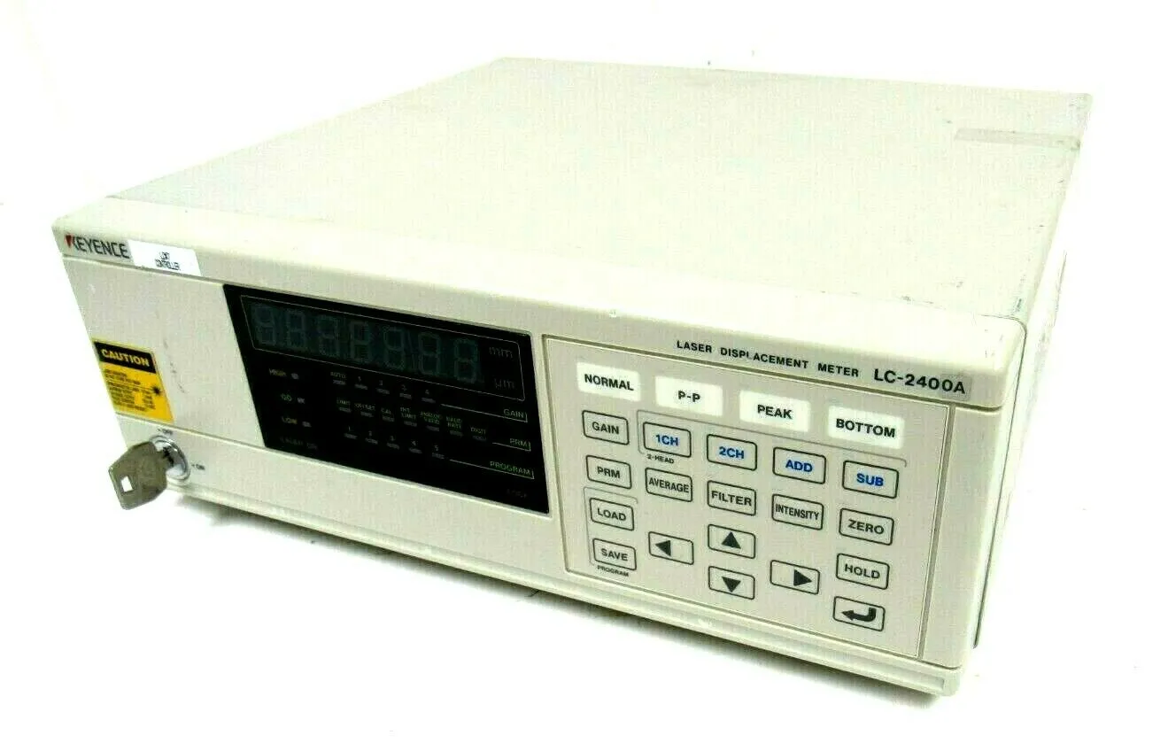 USED KEYENCE LC-2400A LASER DISPLACEMENT METER LC-C1A 329707C LC2400A