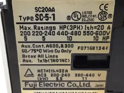 USED FUJI ELECTRIC SC-5-1 SC20AA