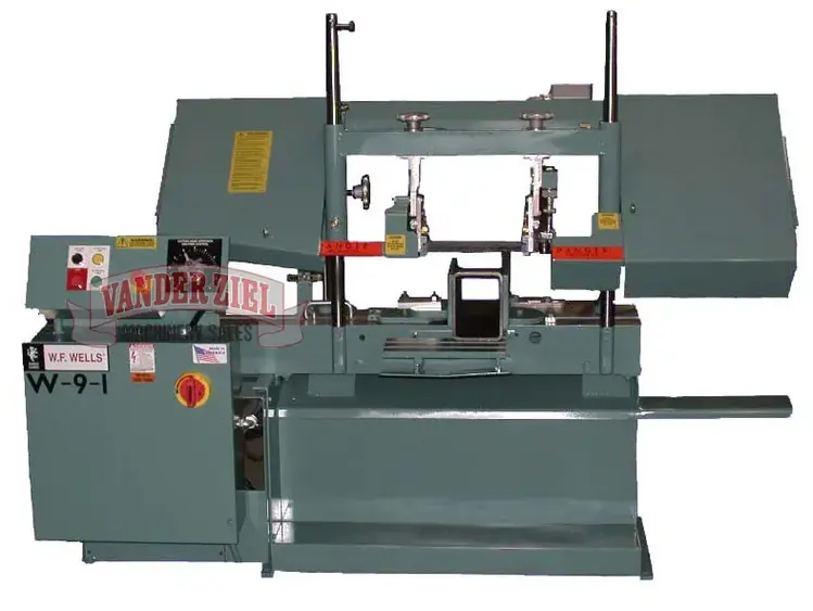 New | in-Stock W.F. WELLS W-9-1 Horizontal Dual Column Band Saws Michigan US | Vander Ziel Machinery Sales #480354