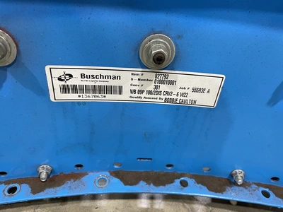 Buschman 301 Roller Conveyer set, Width: 22", Length: 9' Wide Cu