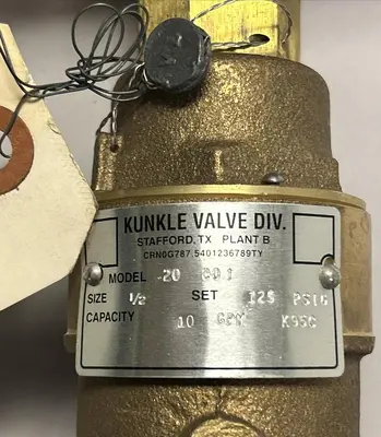 Used KUNKLE 0020-C01-MG0125 Pump & Valve Parts Ohio US | Surplus Asset Holdings #1242737