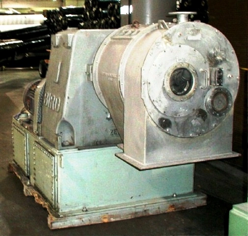 Bird/Escher-Wyss ML-500 2-stage pusher centrifuge, SS.