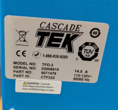 USED CASCADE TEK TFO-3