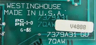 REFURBISHED WESTINGHOUSE 7379A31G04 CIRCUIT BOARD 7QAW11