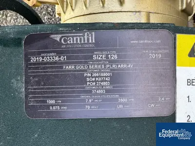USED Camfil Camfil Farr Model GS2 Carbon Steel Dust Collector
